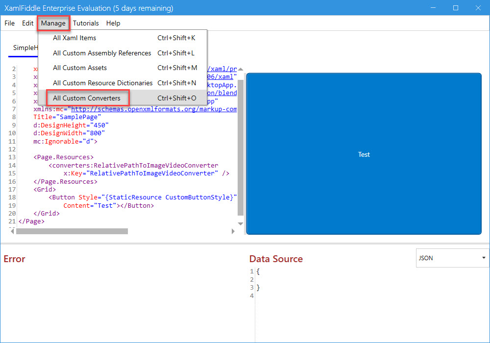 Manage Custom Converters