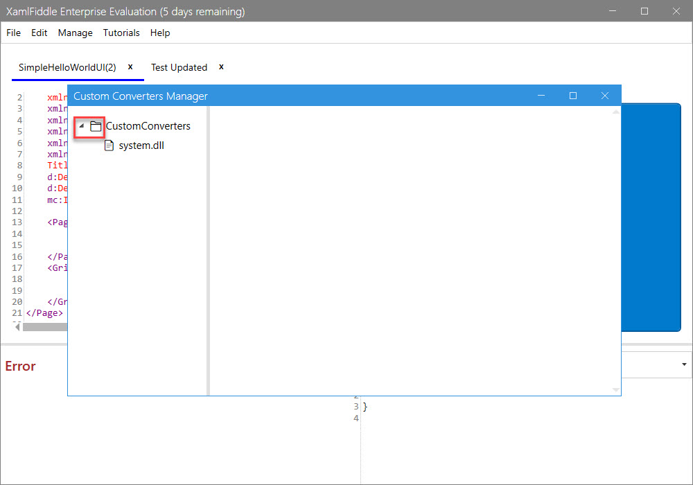 Expand Custom Converters