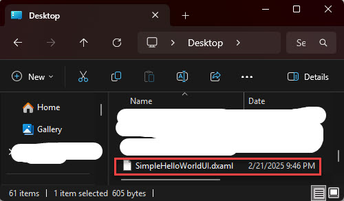 Exported dxaml File