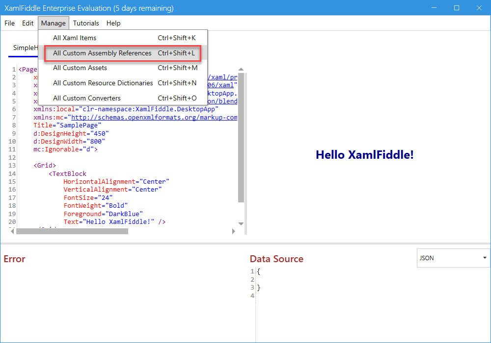 Manage Custom Assembly References
