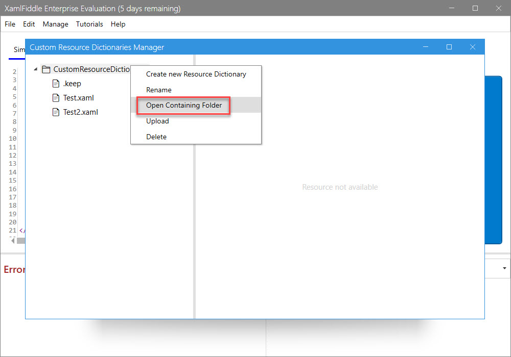 Open Containing Folder