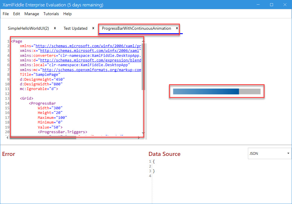 ProgressBar XAML Tutorials