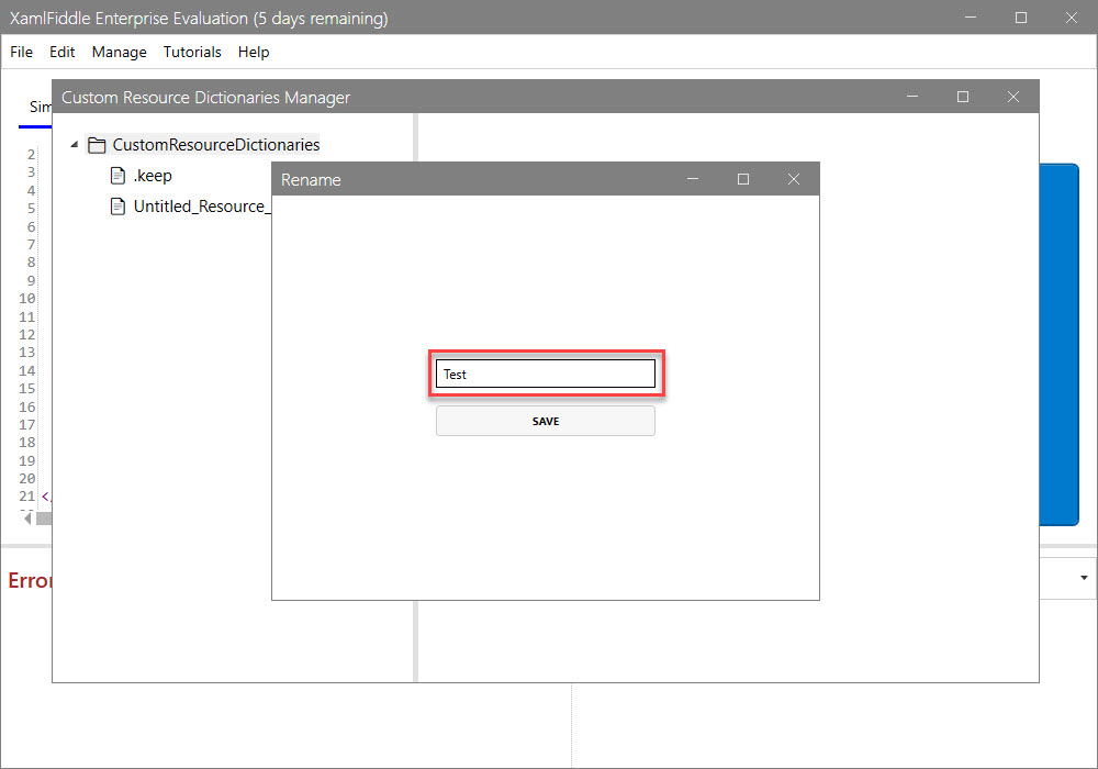 Rename Custom Resource Dictionaries