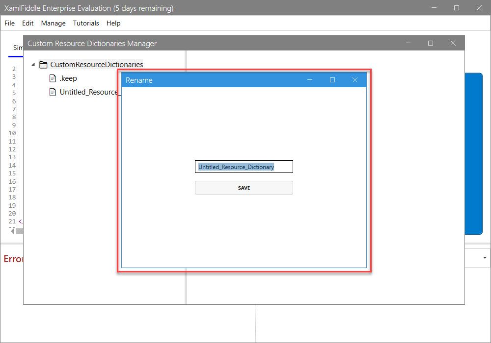 Rename Dialog