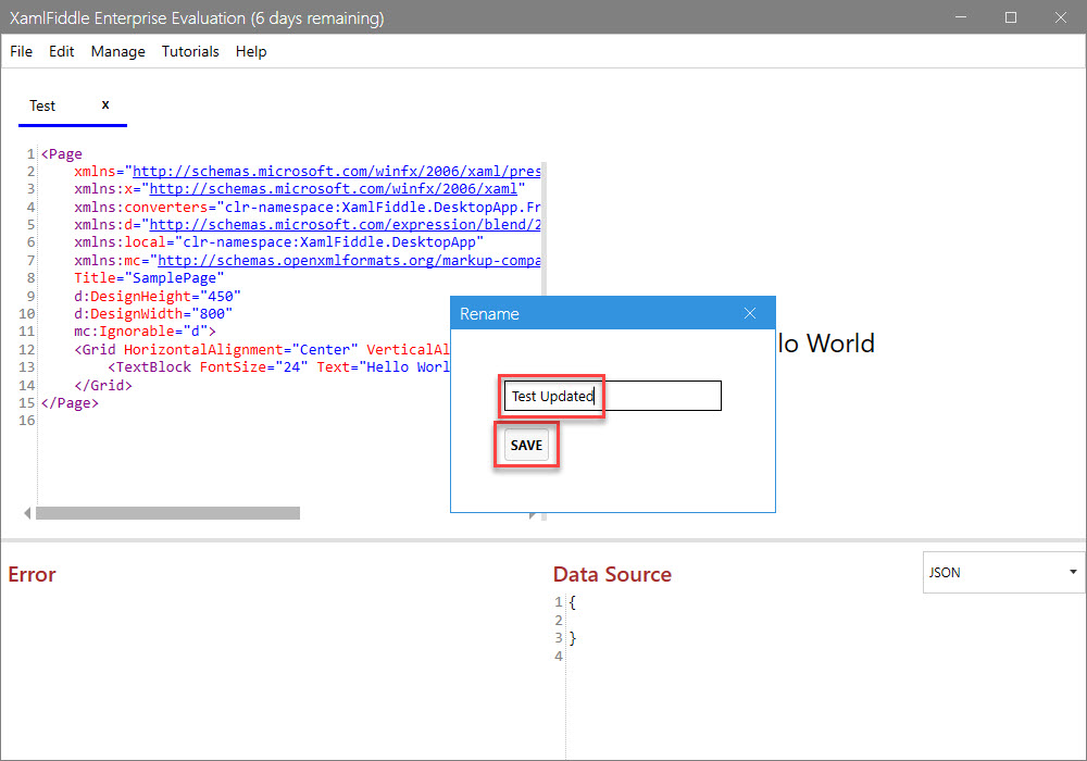 Save Renamed XAML